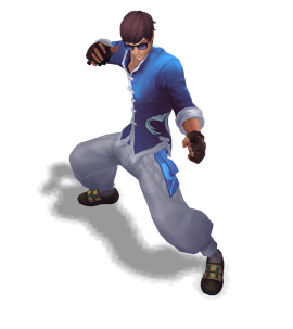 Lee Tiểu Long Đấu Tay Đôi Màu Xanh Dương