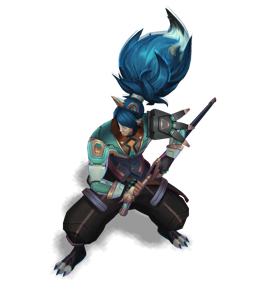 Battle Wolf Yasuo Turquoise chroma