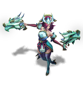 Porcelain Miss Fortune Turquoise chroma