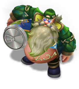 Music Fan Gragas Emerald chroma