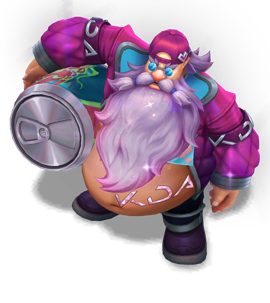 Music Fan Gragas Rose Quartz chroma