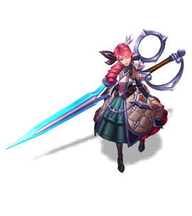 Battle Queen Gwen Ruby chroma