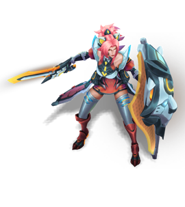 Battle Lion Leona Ruby chroma