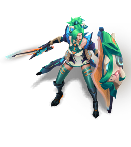 Battle Lion Leona Turquoise chroma