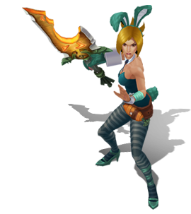 Battle Bunny Riven Emerald chroma
